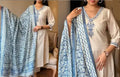 Ethnic cotton kurta set with dupatta